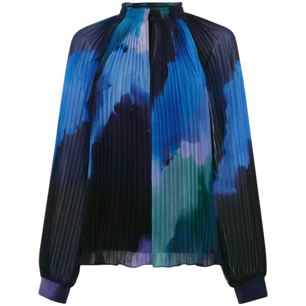 Phase Eight Eleanor Abstract Pleat Blouse